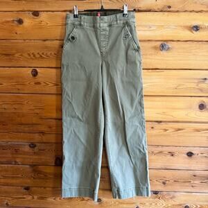 Spanx Stretch Twill Cropped Wide Leg Pants Small Petite